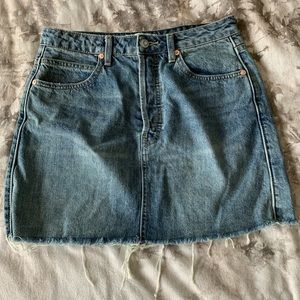 Free people denim skirt